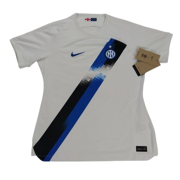 Nike Inter Milan Womens Slim Fit White Soccer Jersey Size M Polyester, NWT. - Picture 5 of 8